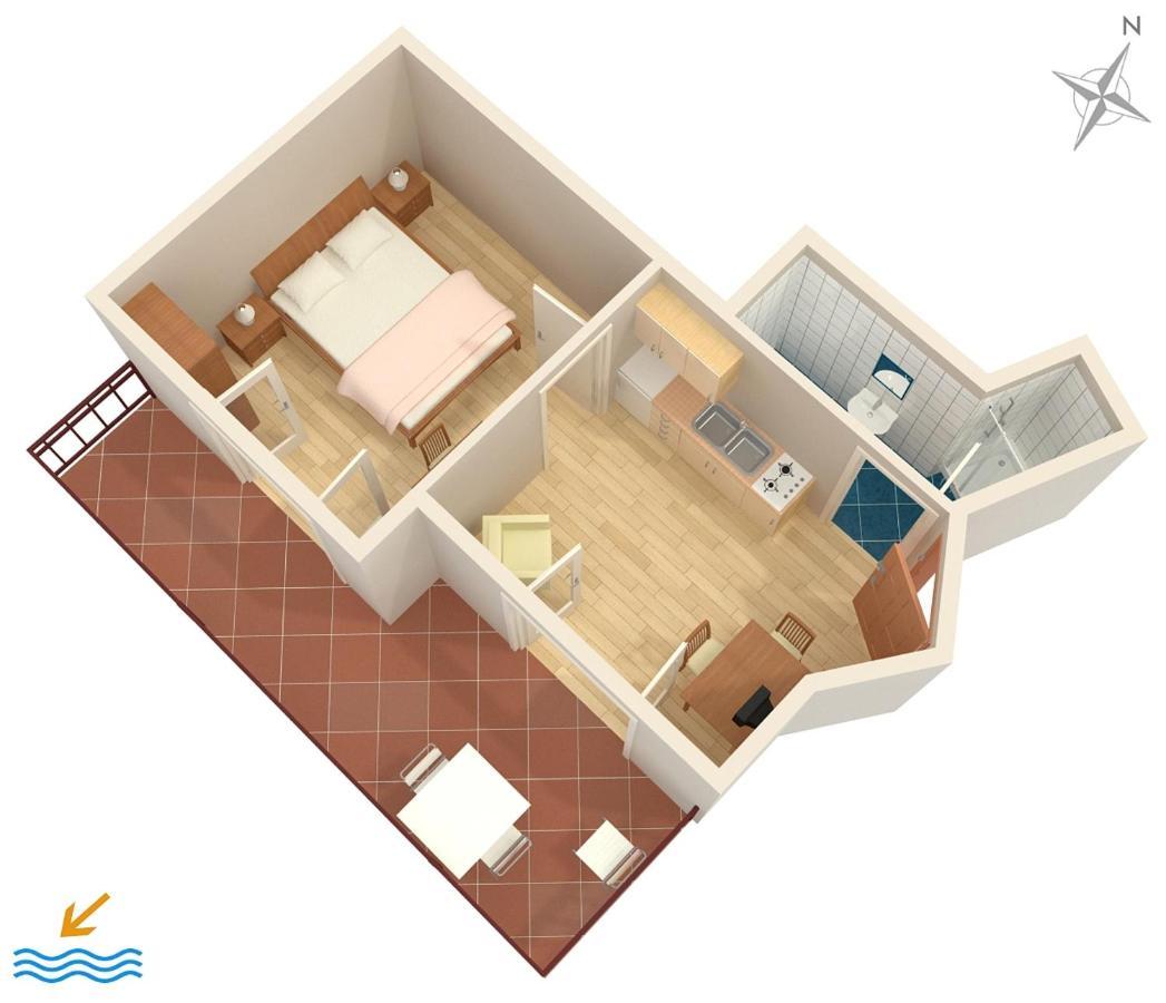 Apartments With A Parking Space Vodice - 7604 Екстер'єр фото